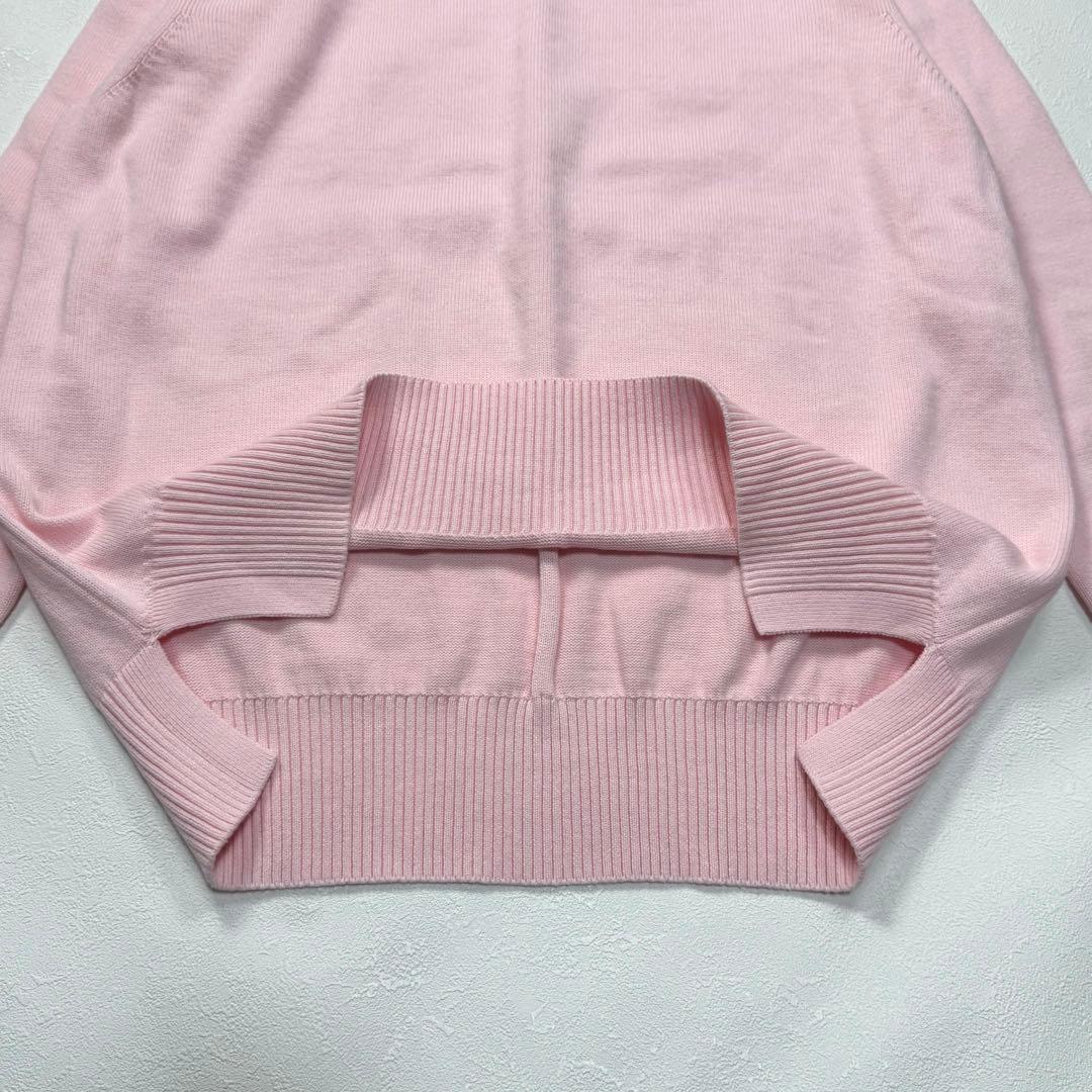 綺麗なカラー Drawer コットン カシミヤ ニット 長袖 ピンク サイズ２