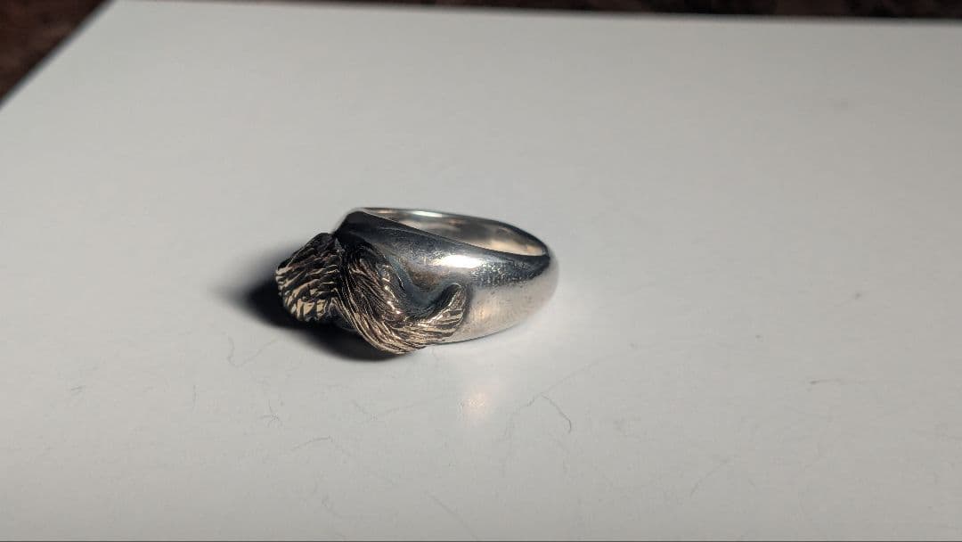 ガルシア 髭リング sv925 k10 サイズ不明　galcia　シルバーリング