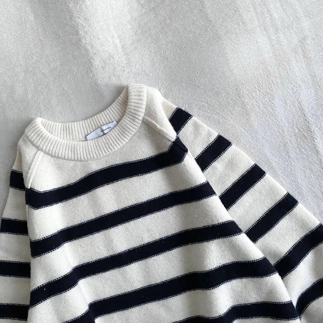 【美品✨】FRAMeWORK ウールカシミヤ　AQUAクループルオーバー　冬活躍
