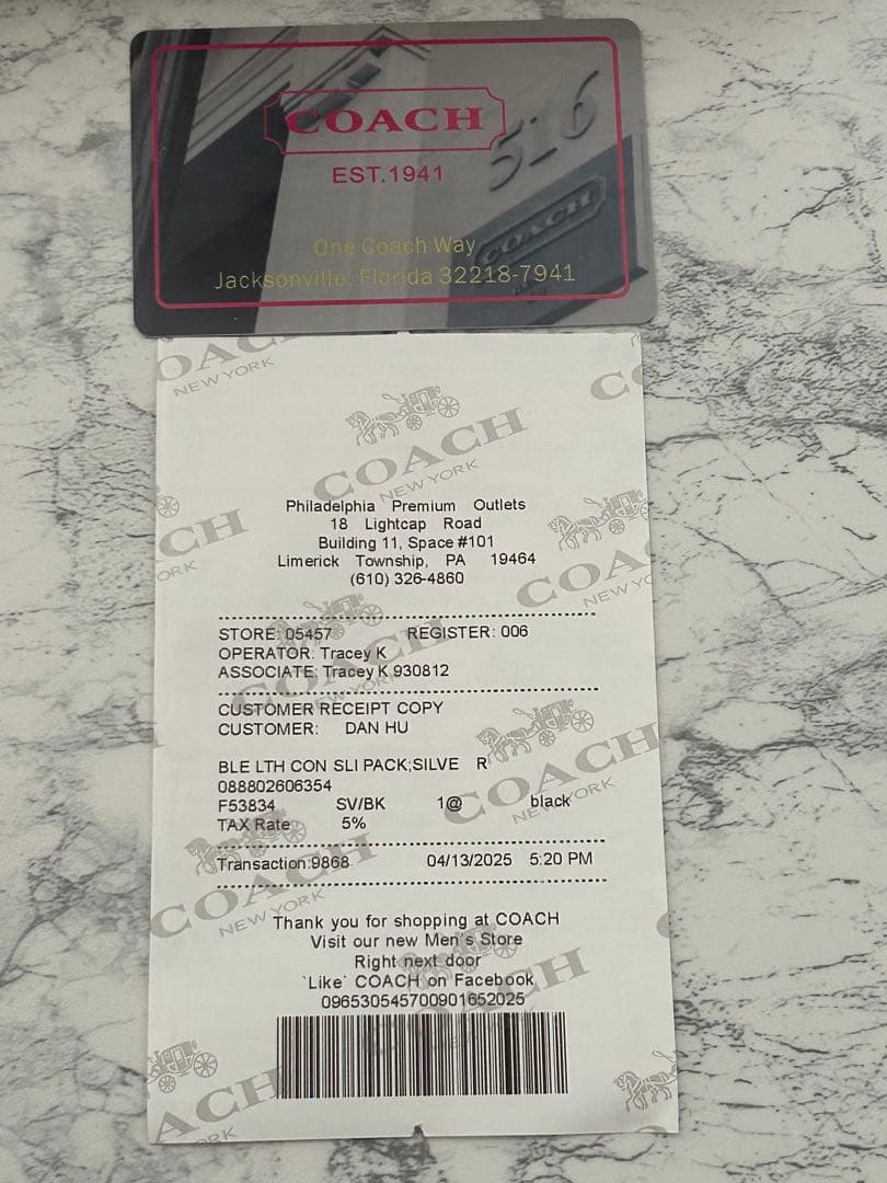 COACH ブラック長財布