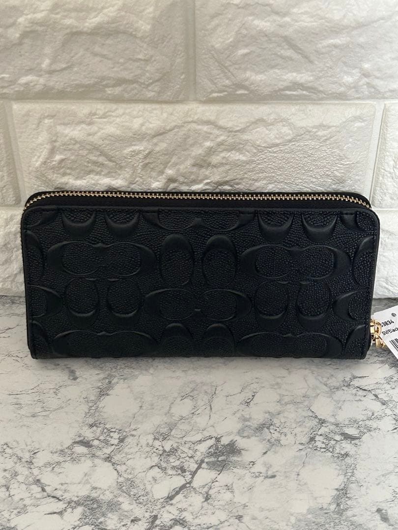 COACH ブラック長財布