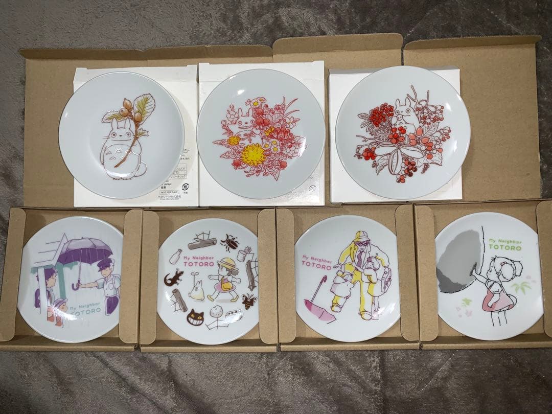 となりのトトロ 小皿 ノベルティ 7枚セット