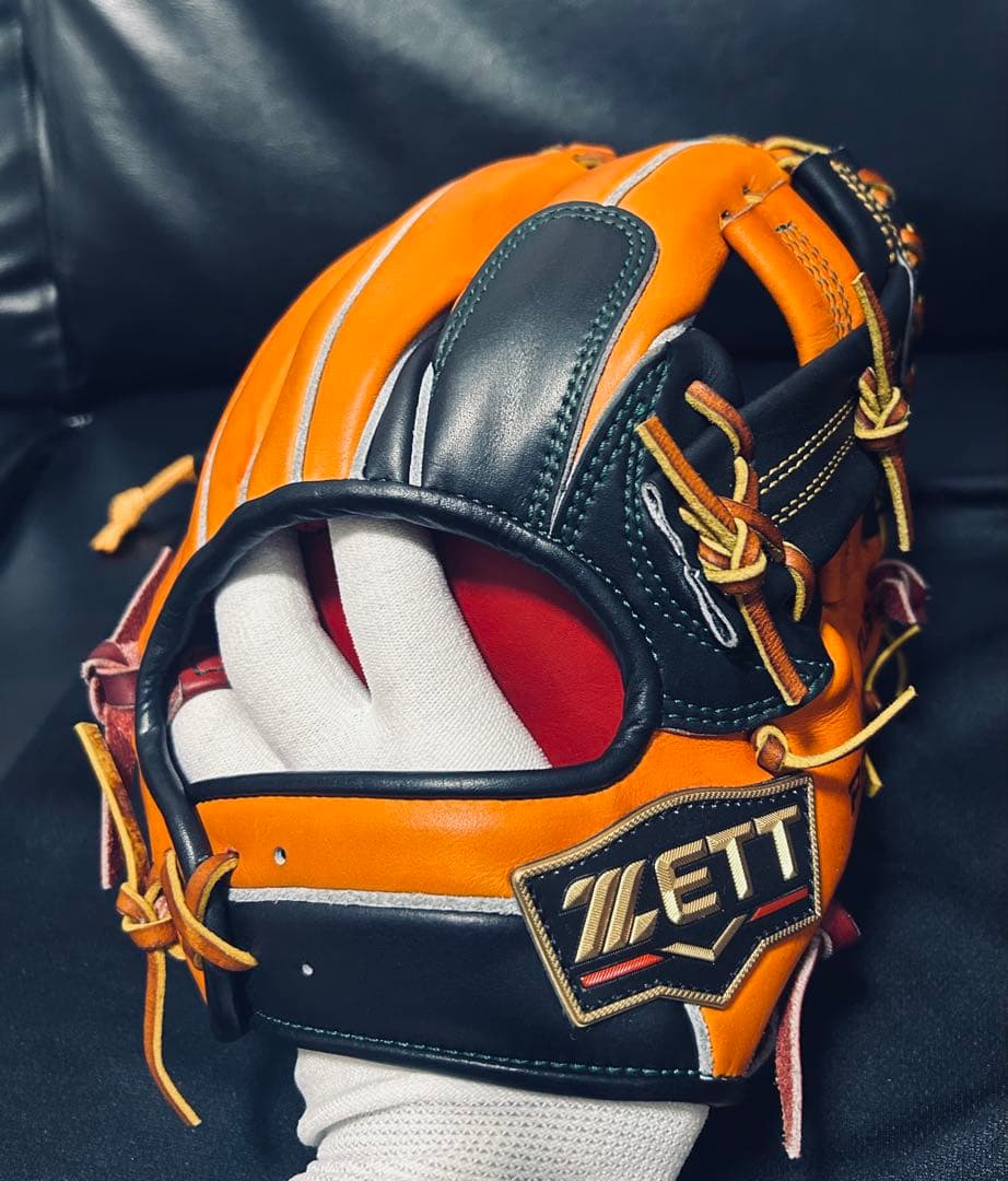 ZETT プロステスペシャルオーダー 硬式 内野用 極上品 日本製 専用袋箱付
