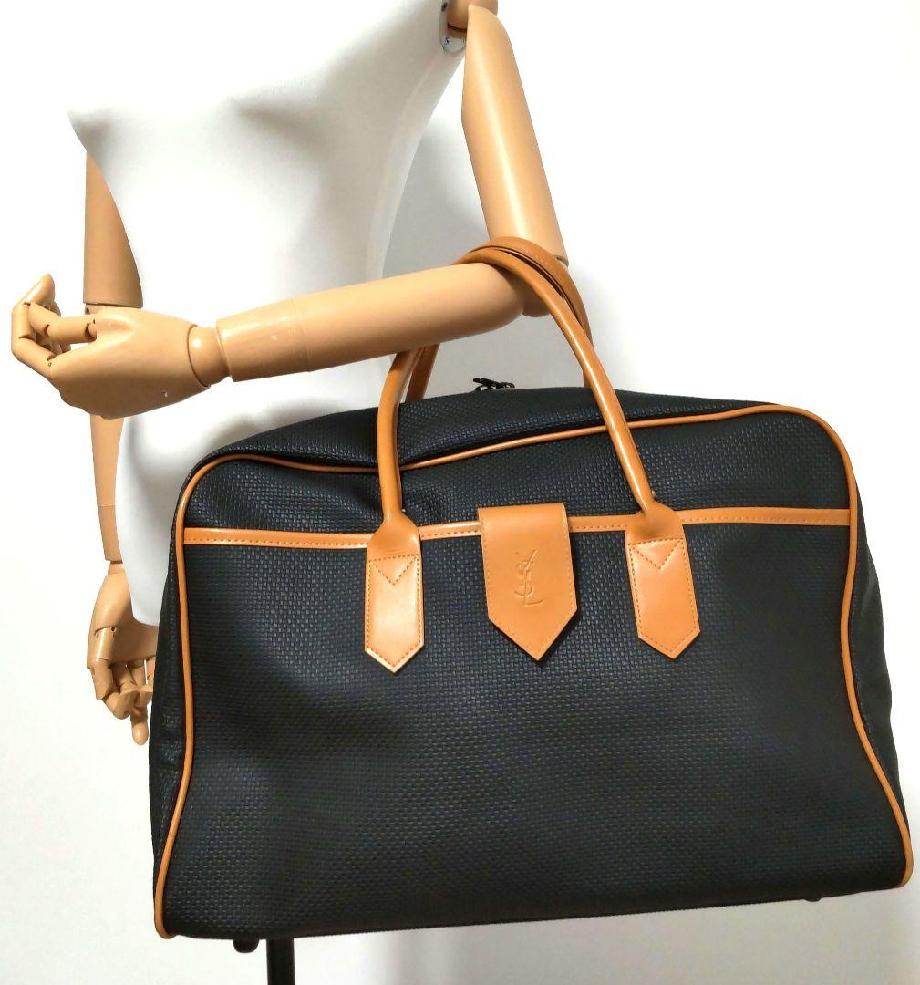 極美品 イヴサンローラン 旅行カバン カサンドラ YSLロゴ