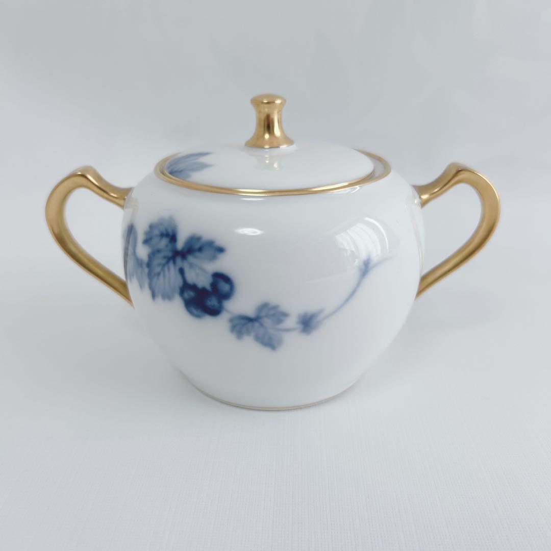 希少　大倉陶園　金蝕葡萄　ティーポット&シュガーポット　金彩