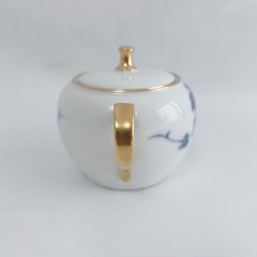 希少　大倉陶園　金蝕葡萄　ティーポット&シュガーポット　金彩