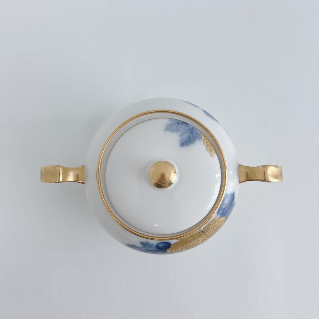 希少　大倉陶園　金蝕葡萄　ティーポット&シュガーポット　金彩