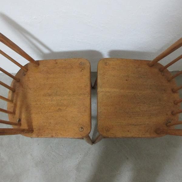 イギリス ビンテージ 家具 Ercol フープバック 2脚セット 英国4750e