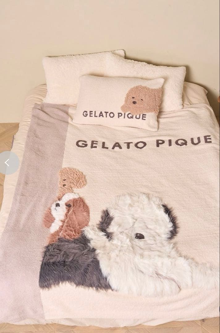 ジェラートピケ　【Sleep】DOG3柄 ジャガードマルチカバー