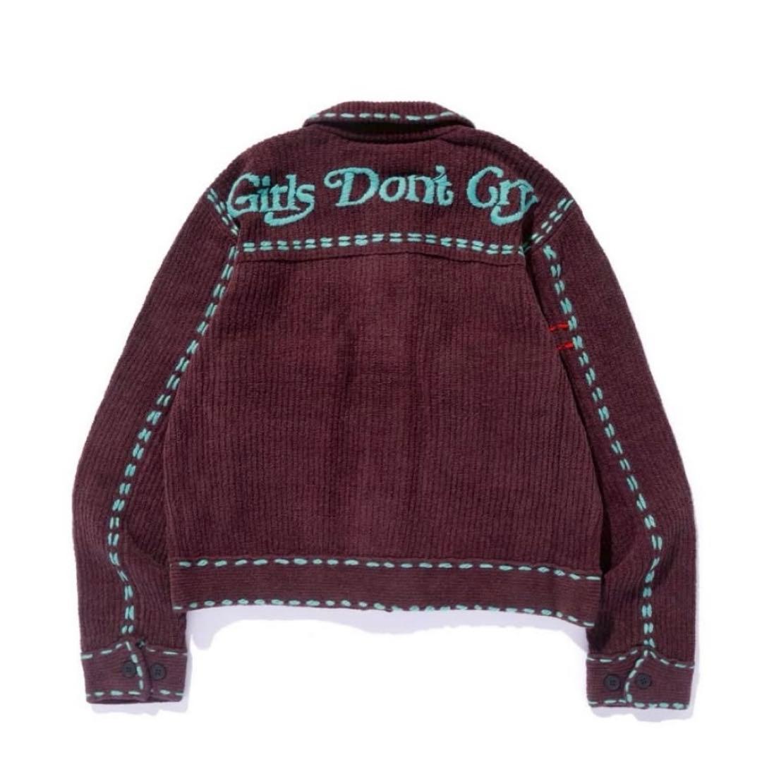 トップス GIRLS DON'T CRY x PHINGERIN KNIT BROWN M
