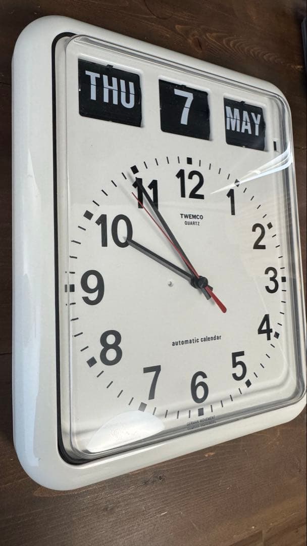 TWEMCO RC-12 時計 パタパタ 電波 壁掛け トゥエンコ