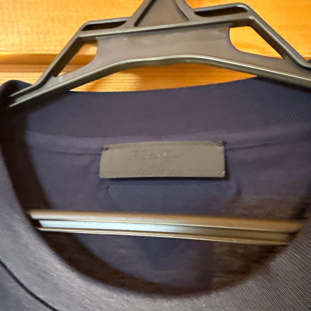 PRADAネイビー コットン Tシャツ　XXL