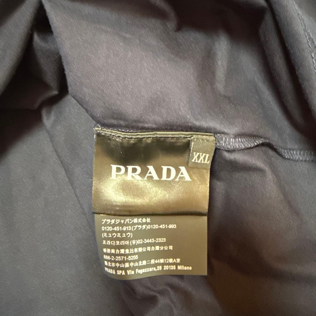 PRADAネイビー コットン Tシャツ　XXL