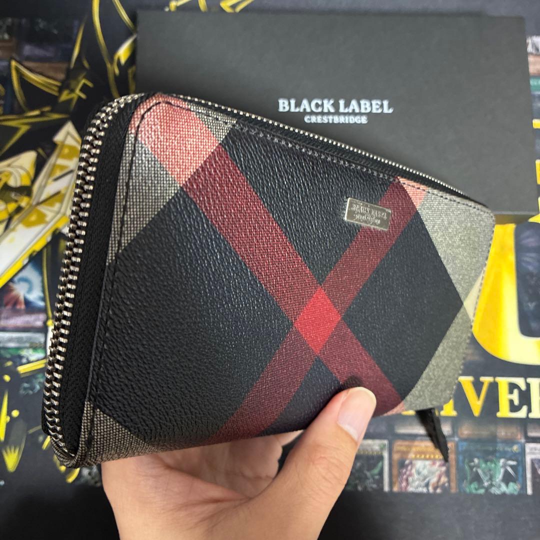 BLACK LABEL CRESTBRIDGE 長財布 チェック柄
