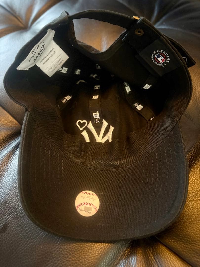 【ᴍɪɪɪ71231 】BASICKS ブラックキャップ ハートNYロゴ