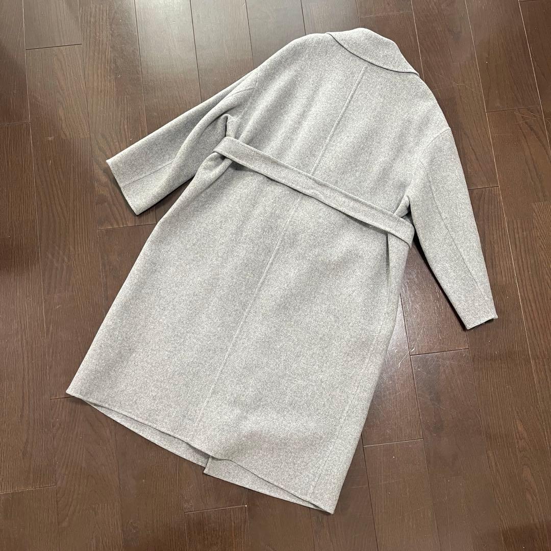 23区　MANTECO リバーコート　チャコールグレー　36