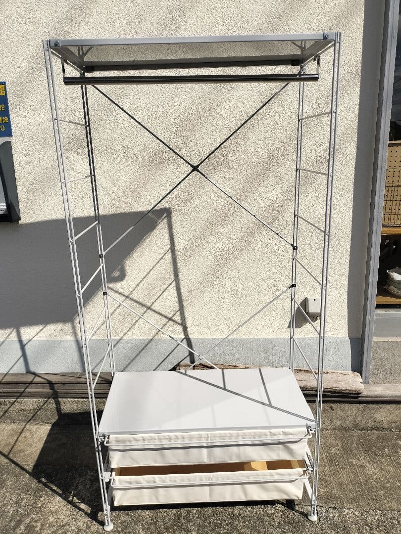 無印良品 MUJI スチールユニットシェルフ【ワードローブ】