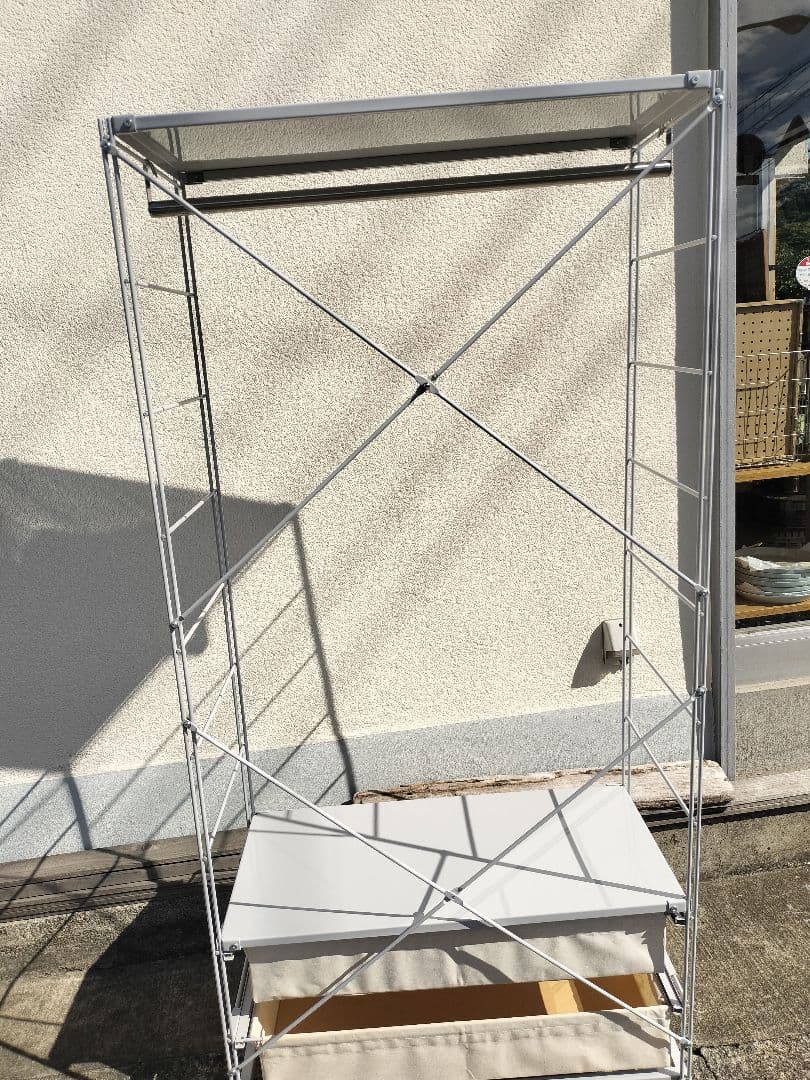 無印良品 MUJI スチールユニットシェルフ【ワードローブ】