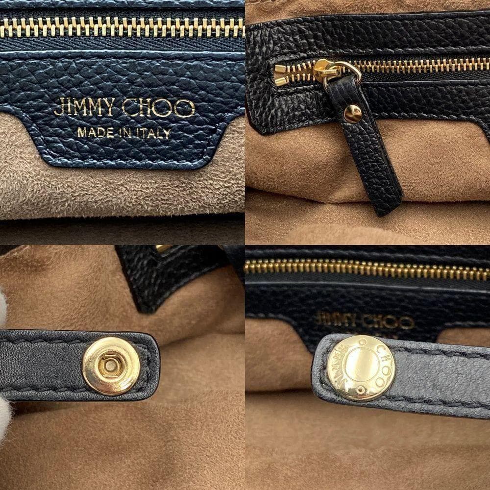 【美品】ジミーチュウ トートバッグ ソフィアS スタースタッズ レザー