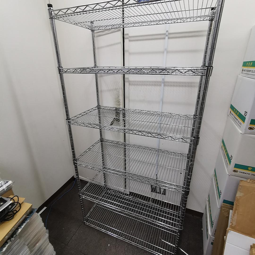 幅90cm　スチールラック 5段 シルバー 値引き交渉可