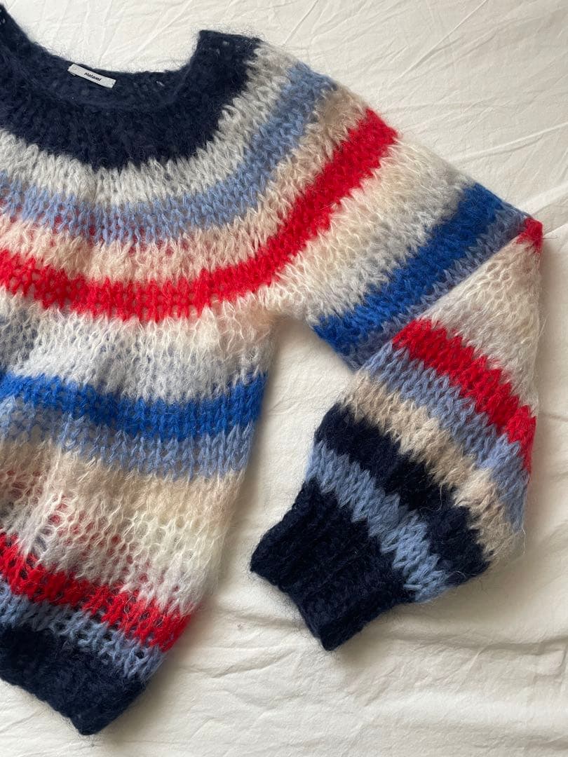 Maiami / マイアミ　マルチボーダー　モヘアニット