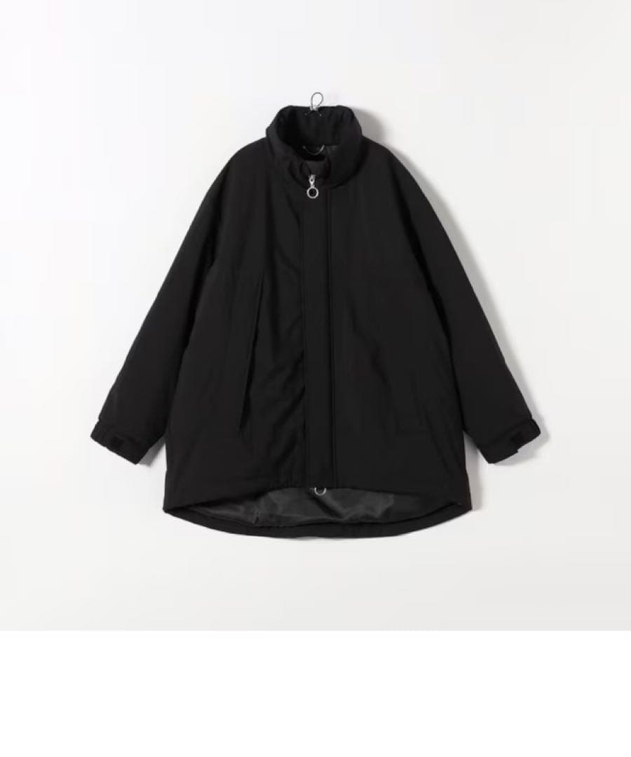 quaranciel 中綿 スタンドカラー ダブル ジップ モンスター コート