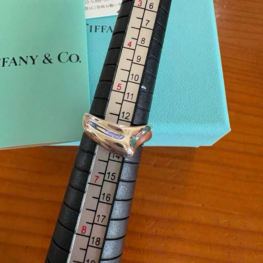 ティファニー カーブド ハートバンド リング シルバー