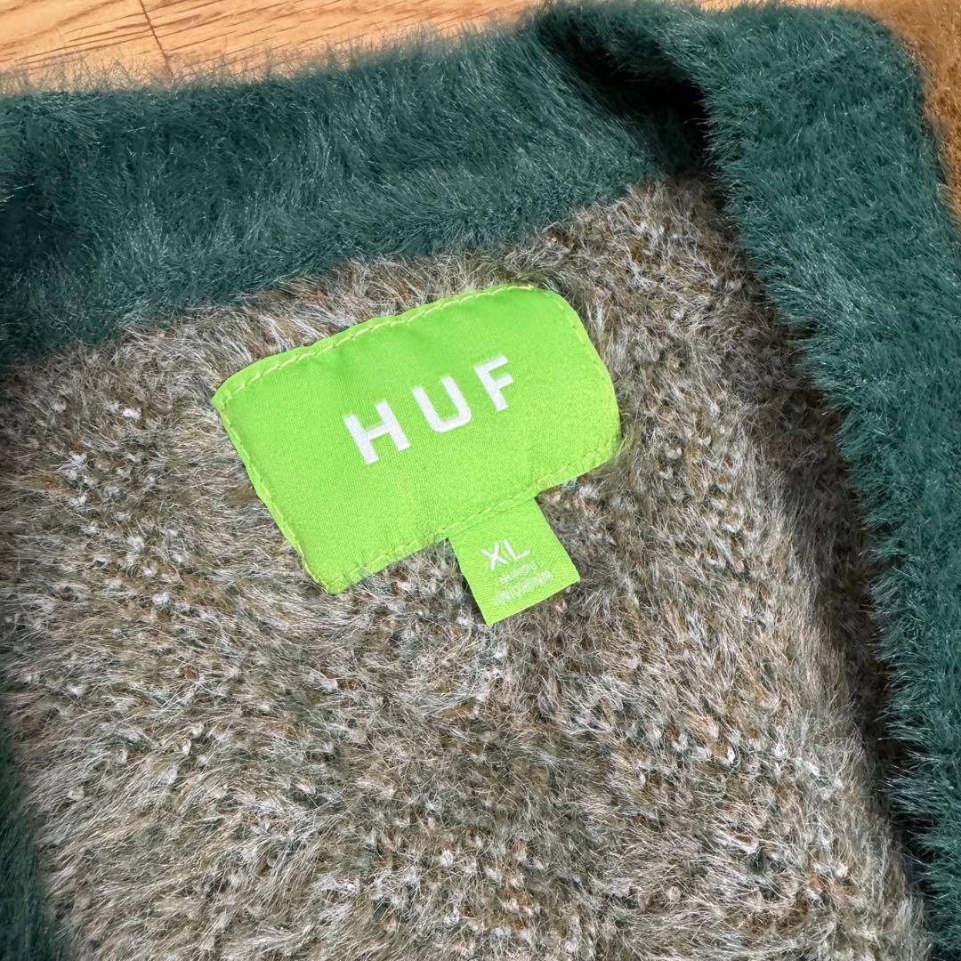 HUF アートプリント カーディガン XL