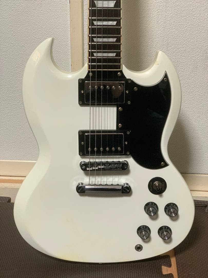Blitz ブリッツ SG 白 エレキギター