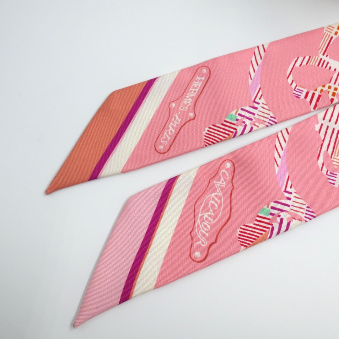 HERMES スカーフ ツイリー シルク　カヴァルカドゥール モーニング