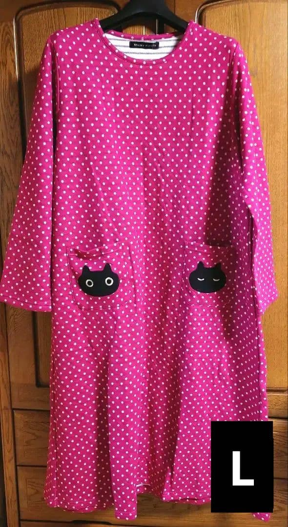 新品タグ付き ワコール マタノアツコ パジャマ ワンピ ルームウェア ドット