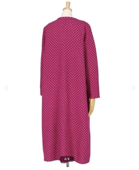 新品タグ付き ワコール マタノアツコ パジャマ ワンピ ルームウェア ドット