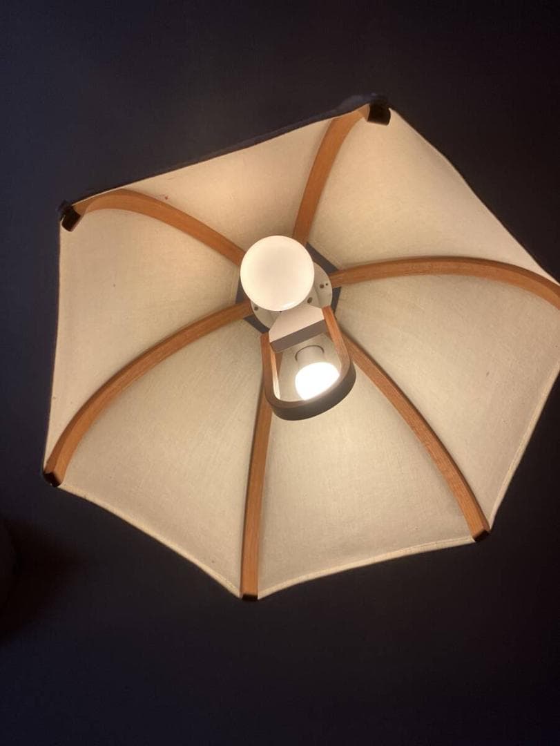 ★超レア2灯 Domus ランプ 70年代 ドムス ドムズ チーク材 ライト