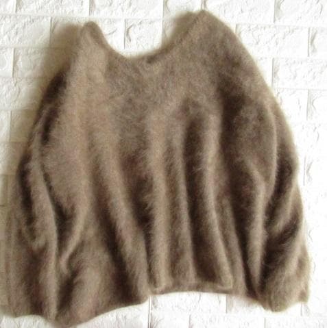 プラージュ plage ふわふわ 起毛 前後2way ファー ルーズ ニット