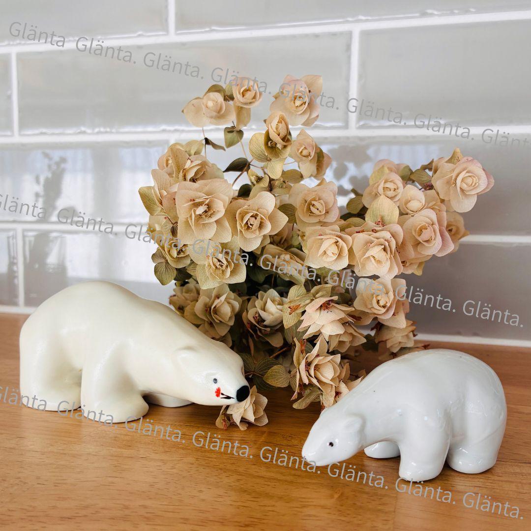 112 ARABIA ポーラーエクスプレス しろくまフィギュア 親子セット