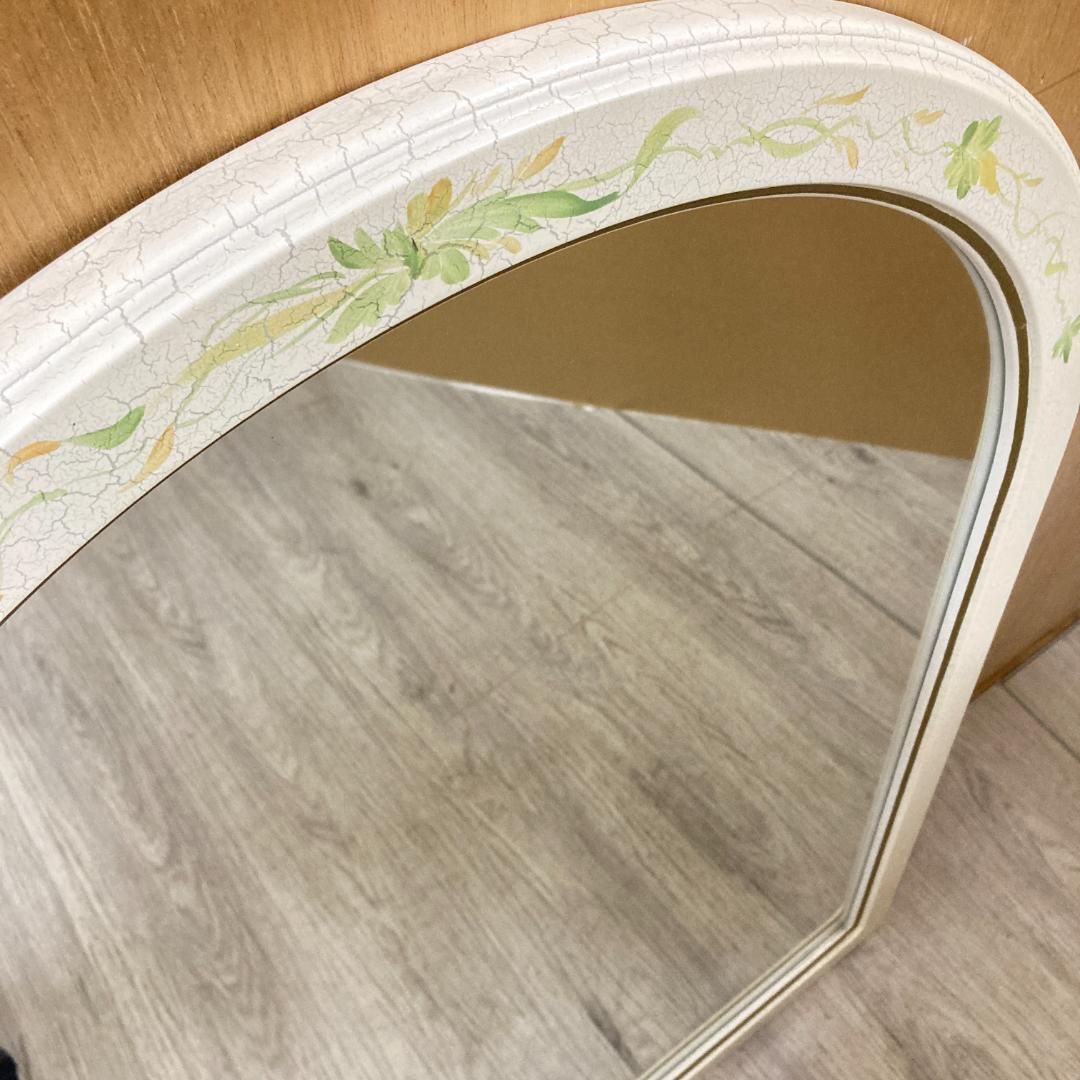 アンティーク調　アーチ型　ウォールミラー　壁掛け　鏡