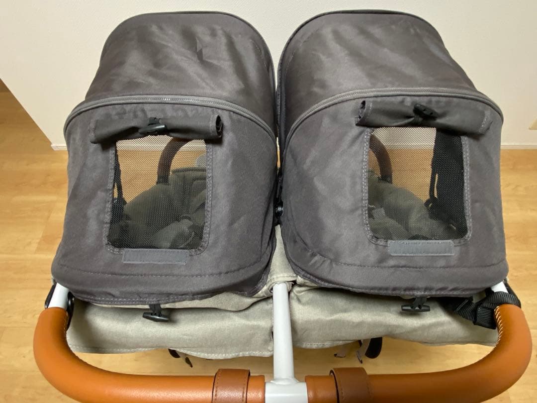 AIRBUGGY ダブルベビーカー グレー ココダブル EX マット付