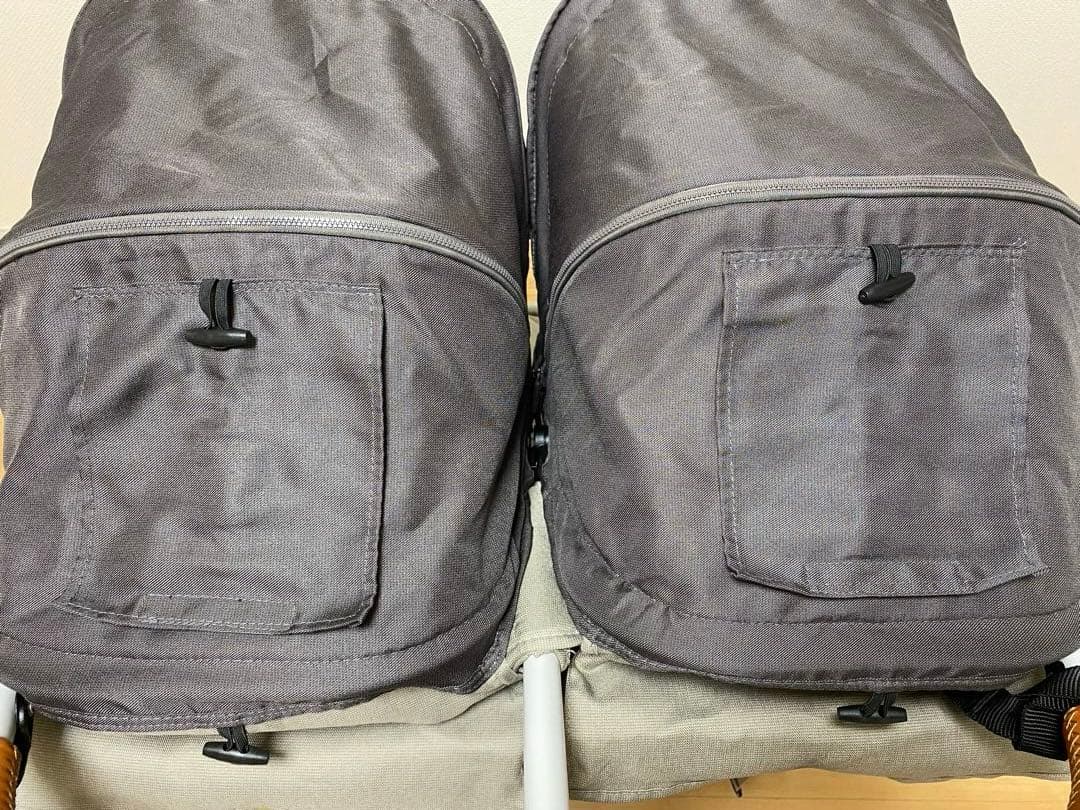 AIRBUGGY ダブルベビーカー グレー ココダブル EX マット付