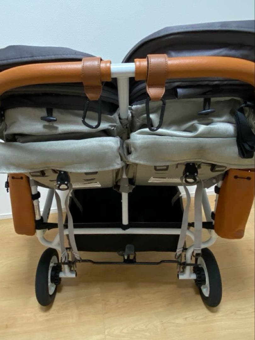 AIRBUGGY ダブルベビーカー グレー ココダブル EX マット付