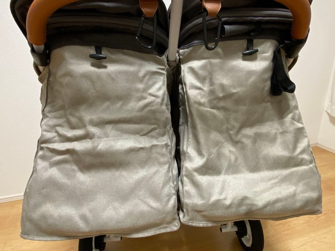 AIRBUGGY ダブルベビーカー グレー ココダブル EX マット付