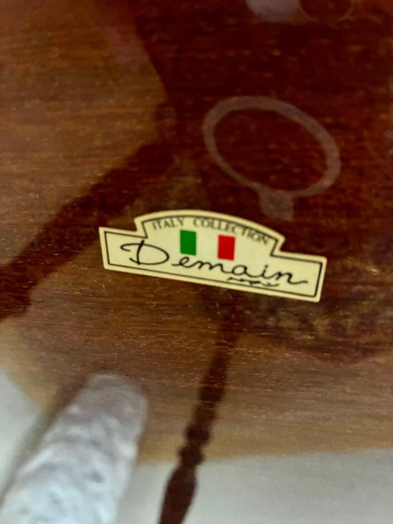 管459☆イタリア製☆ドマン社☆象嵌細工☆アンティーク☆キッチンワゴン