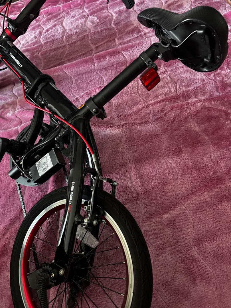 お得な付属品全て込み！超軽量Trans Mobilly 折りたたみ電動自転車