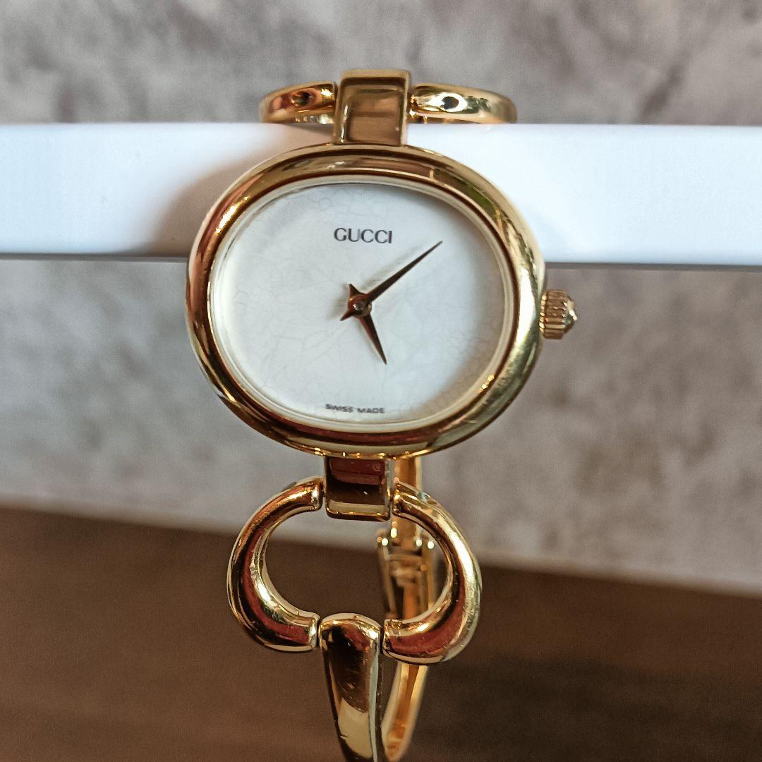 GUCCIグッチ時計　レディース腕時計　1600 ゴールドバングル　ジャンク品