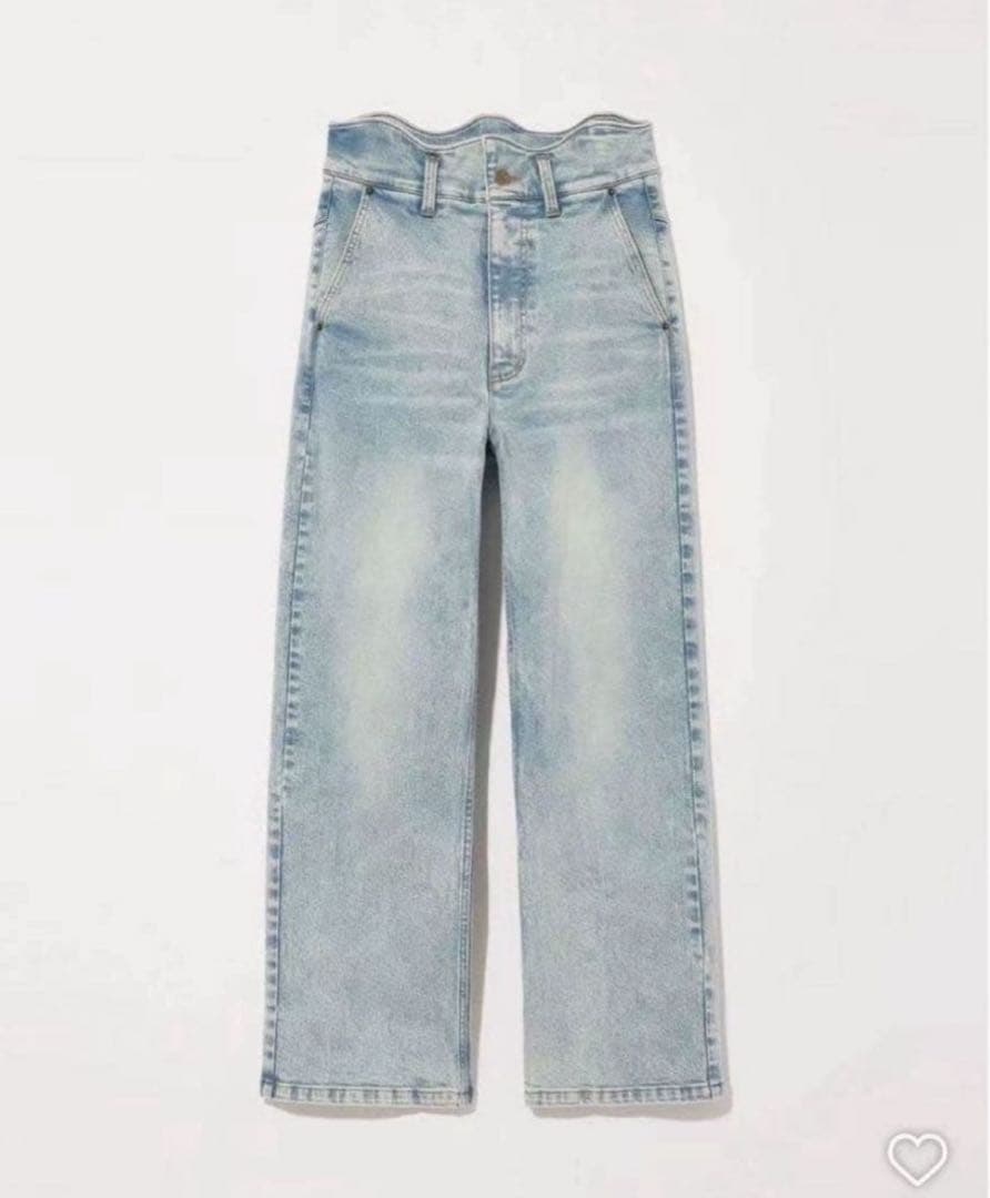 パンツ eaphi WAVE DESIGN HIGH WAIST DENIM