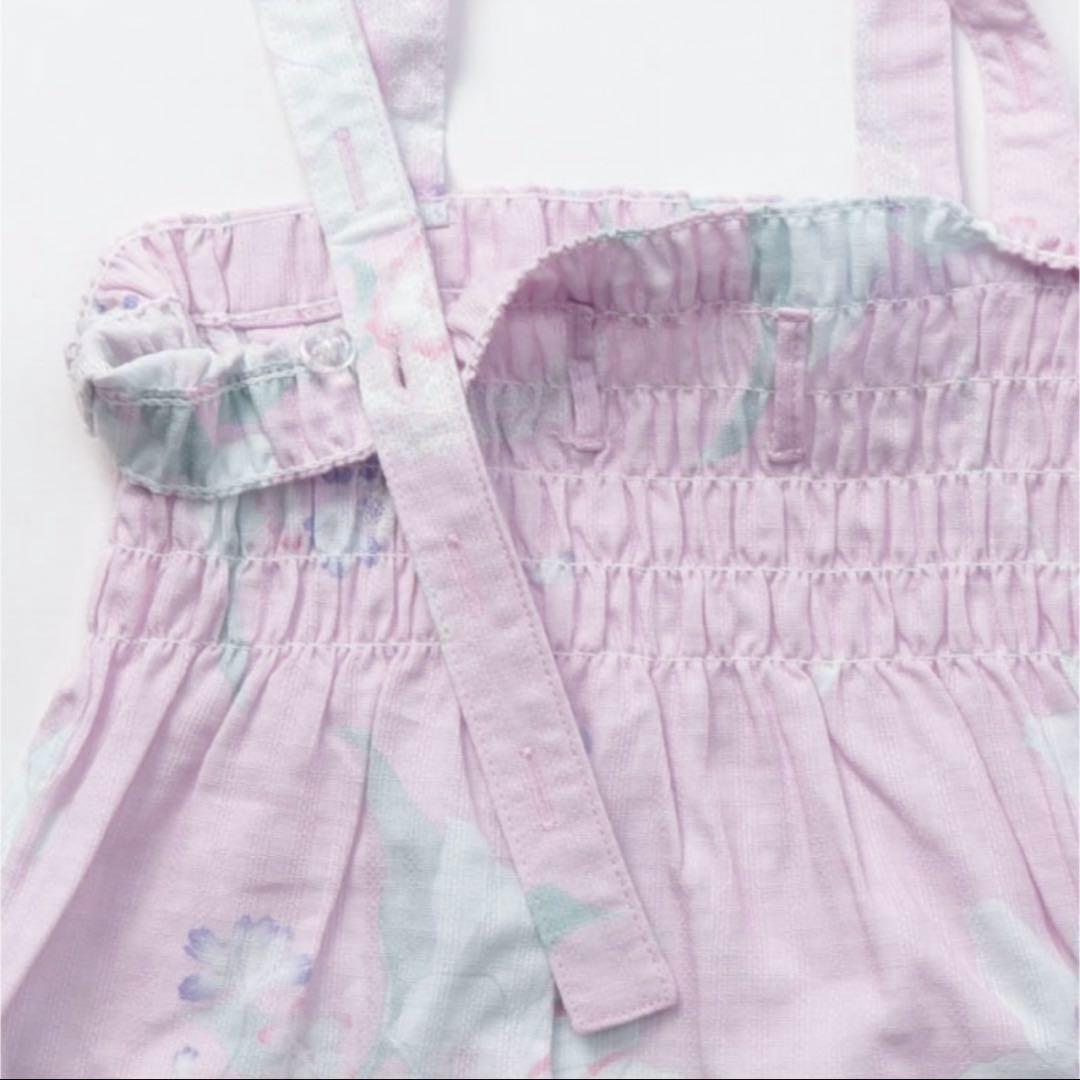 新品　メゾピアノ　百合柄　浴衣