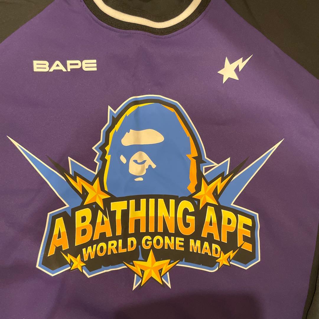 な*;様 ベイシングエイプ　チームロゴロングTシャツ　Sサイズ