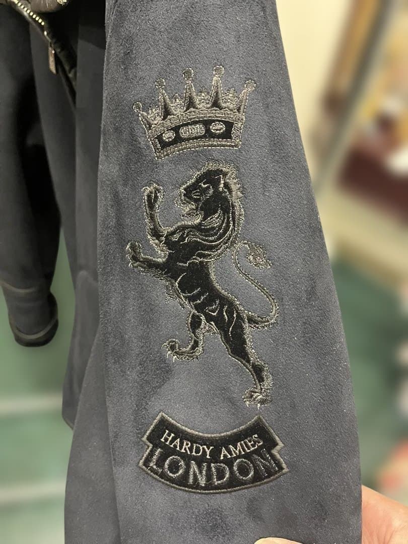 【美品】HARDY AMIES スウェード調ブルゾン LLサイズ