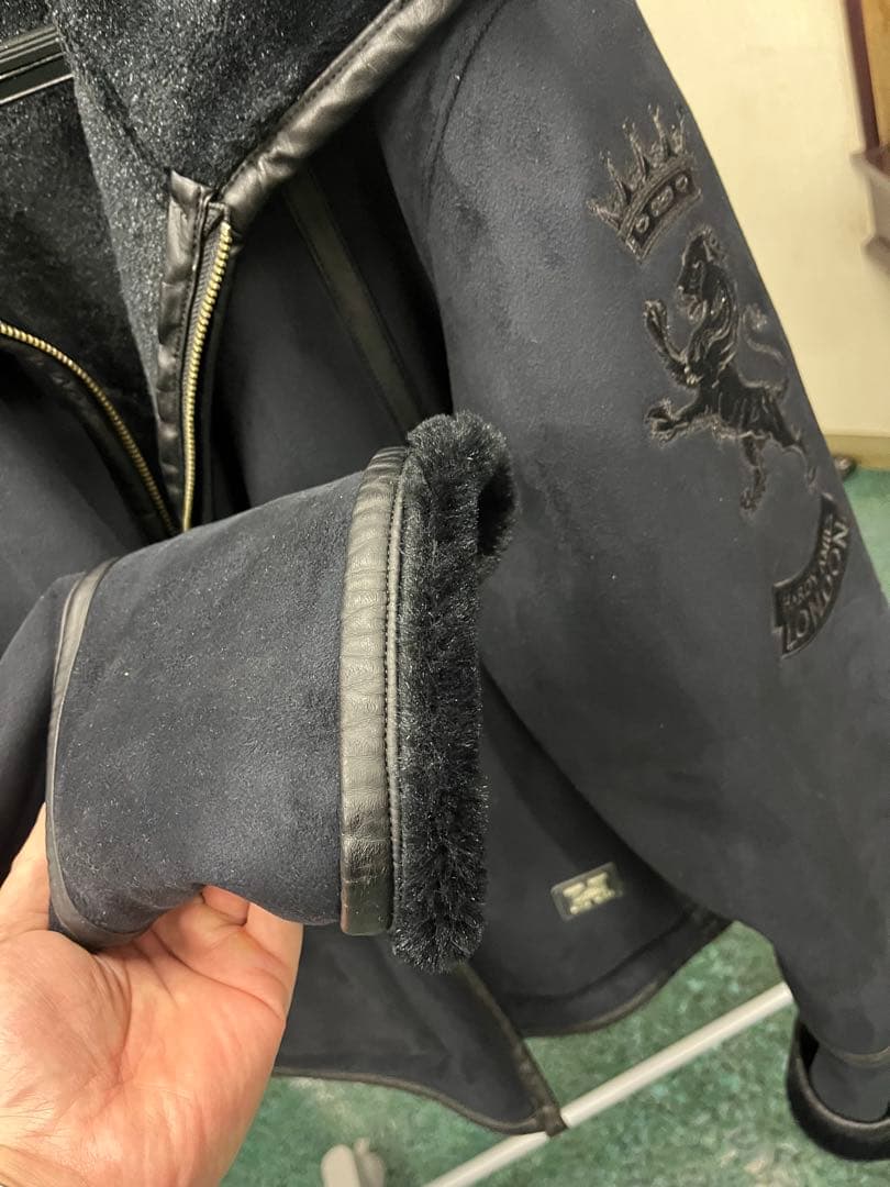 【美品】HARDY AMIES スウェード調ブルゾン LLサイズ