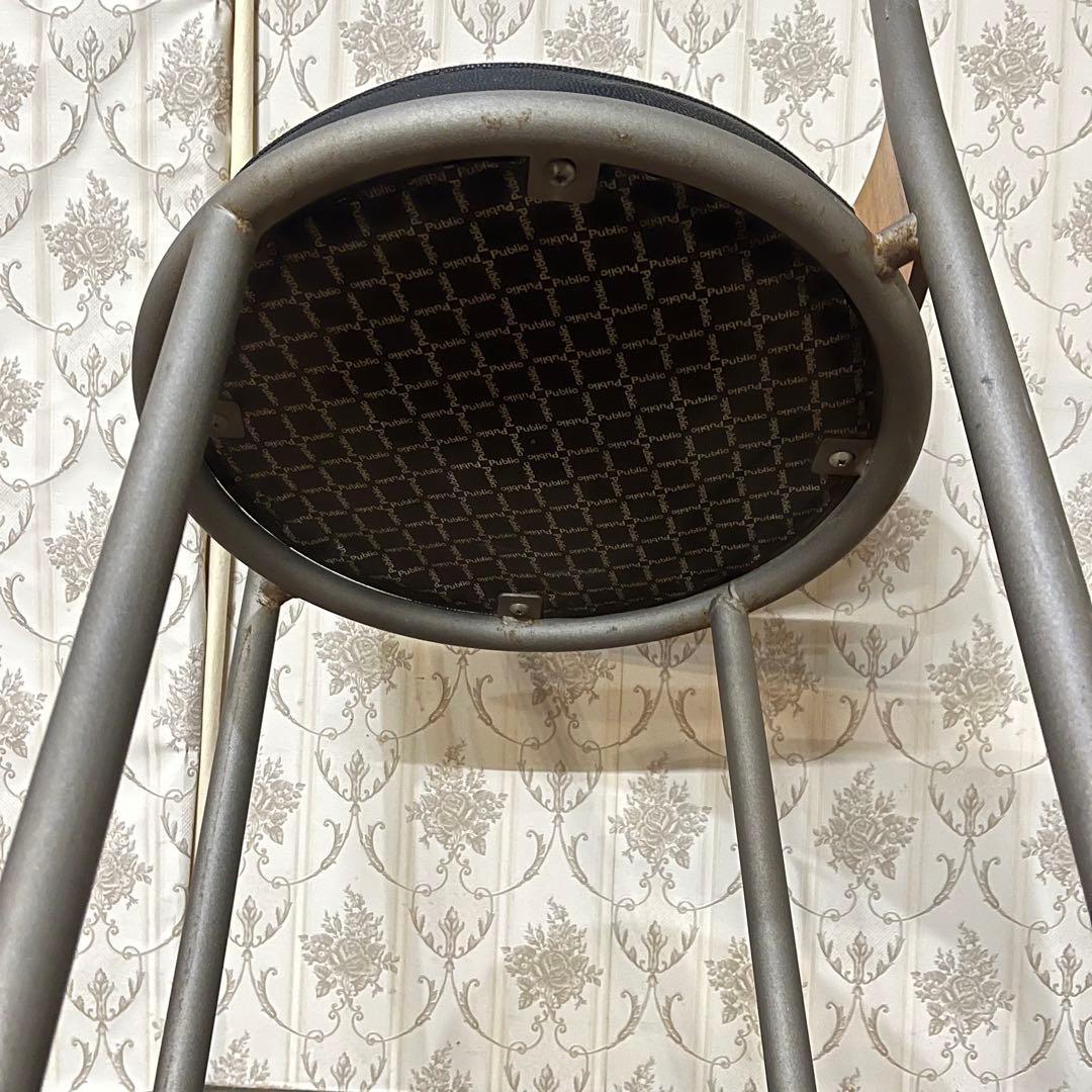 【アンティーク】① public アイアンフレーム カウンターチェア ハイチェア