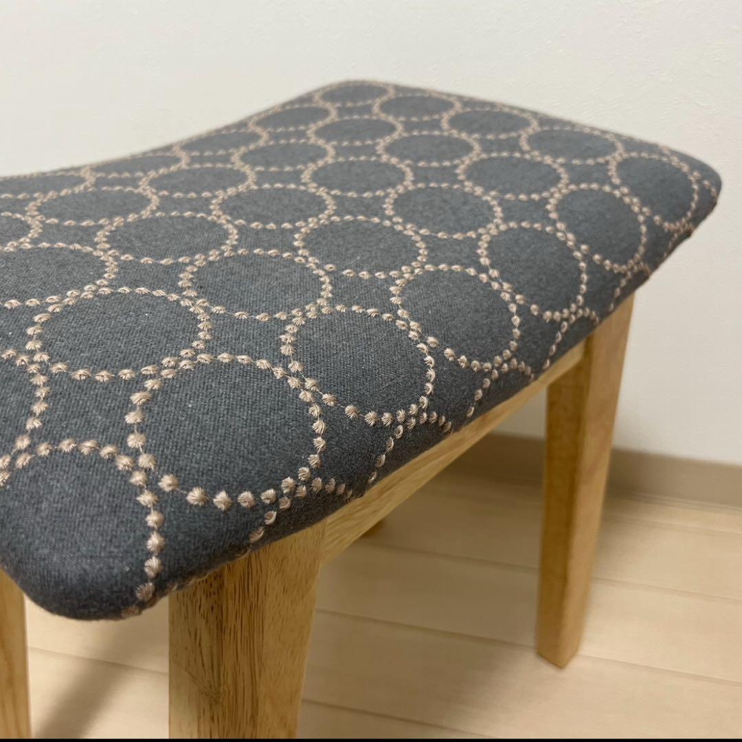 ミナペルホネン スツール タンバリン 太脚 【グレー/ブルー】 椅子 腰掛け